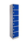 Locker 6 Door Abs Plastic 1940Hx380Wx500D Blue