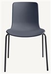 Acti 4 Leg Chair With Black Powdercoat Frame Poly Shell Charcoal