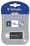 Verbatim Store N Go USB Pinstripe 16gb Black