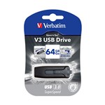 Verbatim USB 49174 Store N Go Portable V3 64GB Grey