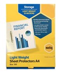 Marbig Sheet Protector A4 Copy Safe 35 Micron Clear 100