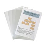 Marbig Letter File A4 Clear Pack 10
