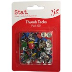 Stat Drawing Pins Assorted Pack 100