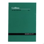Collins Notebook Where Is It Indexed AZ A5 Green Cover