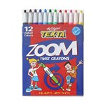 Texta Zoom Twist Crayons Assorted 12