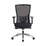 Domino 2 Executive Chair 130Kg Capacity With Arms Black