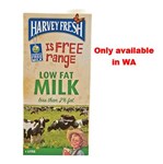 Harvey Fresh Milk Uht Low Fat 1 Litre  Available in WA only 