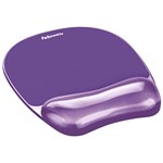 Fellowes Mouse Pad And Wrist Rest Crystal Gel 191X200X2334mm Purple