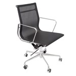 Rapid Wm600 Mesh Boardroom Chair Chrome Base Black