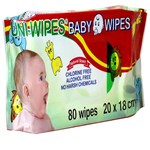 Universal Baby Wipes Natural Scent 20 Packs 80 Wipes 20X18cm White Pack 80