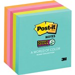 PostIt Notes 6545Ssmia Super Sticky 76X76mm Miami Ass Pack 5