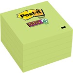 PostIt Notes 6545Ssle Super Sticky 76X76mm Single Colour Limeade Pack 5