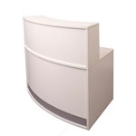 Rapid Modular Reception Counter Full Height White 1339W X 872D X 1160H mm
