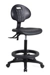 Stool Lab 300 Pu Seat And Back With Drafting Ring