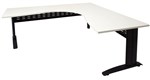 Rapid Span Workstation 1800X1500X700 Black Metal Frame White Top