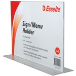 Esselte Menu Holder Double Sided Landscape A4 Clear
