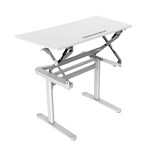 Rapid Surge Sit Stand Desk 1190W X 590D Manual Adjust White