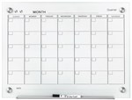 Quartet Infinity Glass Calendar Board 1200X915Mm White