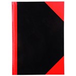 Cumberland Notebook Gloss Cover A4 150 Leaf Red  Black