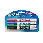Expo Marker Whiteboard 14mm Fine Tip Assorted Pack 4