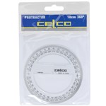 Celco Protractors 360 Degrees Full Circle 100mm Clear