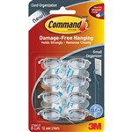 Command Clear Small Cord Organisers Pack8