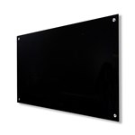 Visionchart Lumiere Black Glassboard Magnetic 1200x600mm VGB1260B