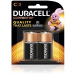 Duracell Battery Coppertop Alkaline C Pack 2