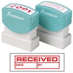 XStamper CXBN 1680 Stamp Received Date By 42X13mm Red