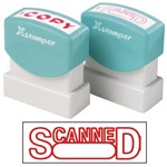 XStamper CXBN 1197 Stamp Scanned Date 42X13mm Red