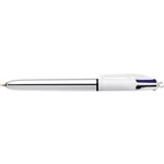 Bic Retractable Ballpoint Pen 4 Colour Shiny