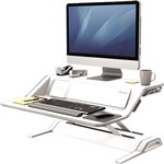 Fellowes Lotus Dx Sit Stand Workstation White