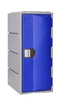 Steelco One Tier Half Height 900Mmh X 385Mmw X 500Mmd Blue Doors Grey Carca
