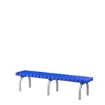 Steelco Plastic Bench With Stainless Steel Frame 450Mmh X 1200Mmw X 400Mmd