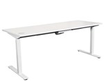 Galaxy Electric Sit Stand Desk 1500X750Mm White Frame White Top 