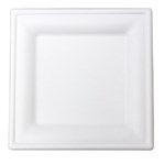 Envirochoice Natural Fibre Square Plate 200X200X15Mm 8 White Pk25