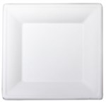 Envirochoice Natural Fibre Square Plate 260X260X20mm 10 White Pk25
