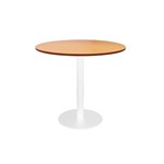 Rapid Table Round 1200Mm With White Base Beech