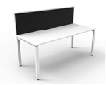 Deluxe Rapid Infinity 1 Person Desk Single Sided White Profile Leg 1200X750