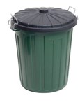 Sabco 75 Litre Plastic Garbage Bin Green With Lid