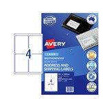 Avery Polyester Weatherproof Shipping Labels 991 X 139 Mm 4Up Laser White