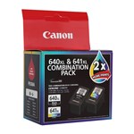 CANON PG640XL CL641XL OEM INK CARTRIDGE TWIN PACK BLACK COLOUR 400 PAGES EACH