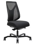 Serati Mesh Pro Control Chair High Back Black Fabric No Arms