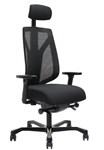 Serati Mesh Pro Control Chair High Back Black Fabric Headrest Adjustable