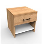 Bedside Table 450Mmh X 400Mmw X 400Mmd 1 Shelf 1 Draw Woodgrain  Available in WA only 