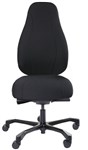Serati Pro Control Chair High Back Seat Slide Synchro Mechanism Black Fabri