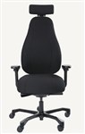 Serati Support Bodyweight Chair High Back 4D Adj Arms Headrest Seat Slide Synchro
