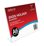 Deflecto Sign Holder 597601 A6 Slanted Landscape