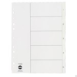 Marbig Dividers PP A4 15 Tab White