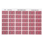 Avery Colour Code Labels 433Xx Side Tab 25X38 180 J